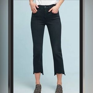 Anthropologie Pilcro superscript and the Letterpress cropped black jeans 32